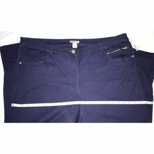 NWT H&M Plus Skinny Ankle Zip Cropped Jeans Purple