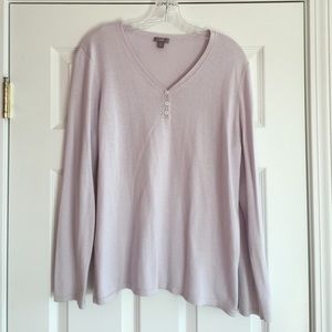 JJill v neck sweater Pale Lilac