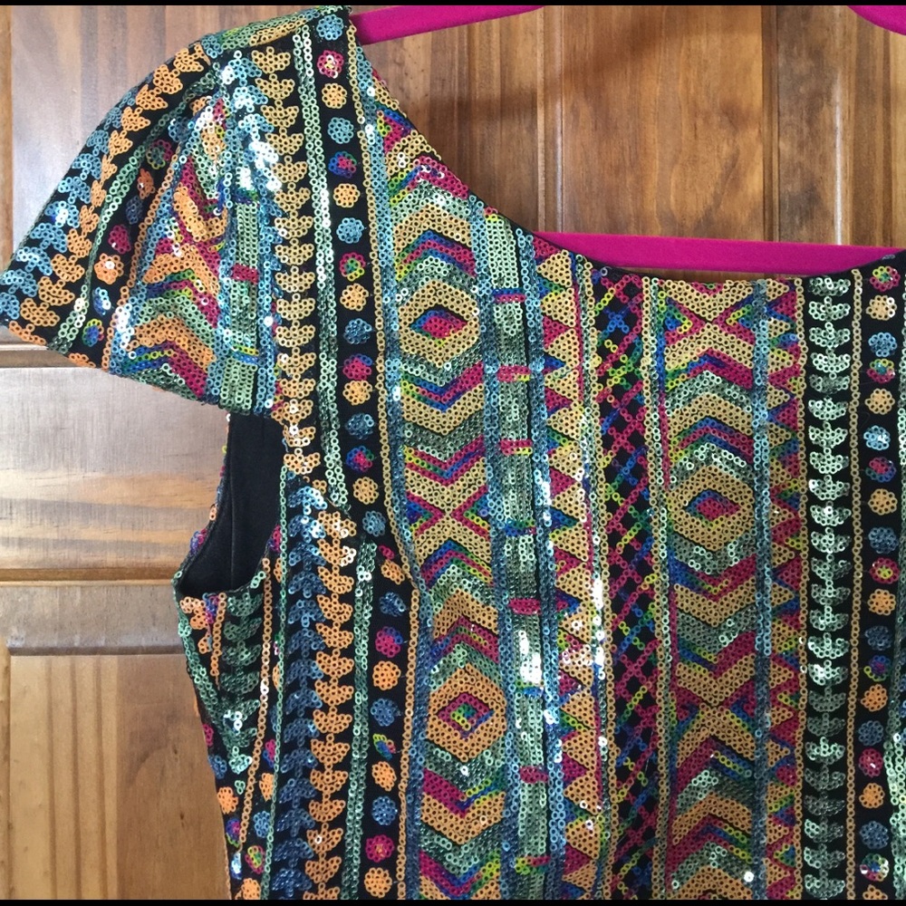 Gorgeous Sequin Mini Dress with Low Back