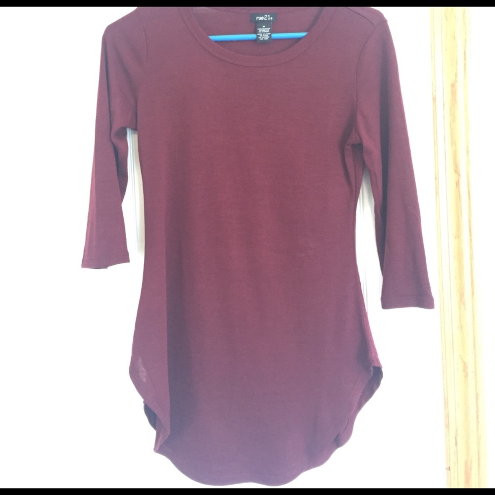 Maroon top
