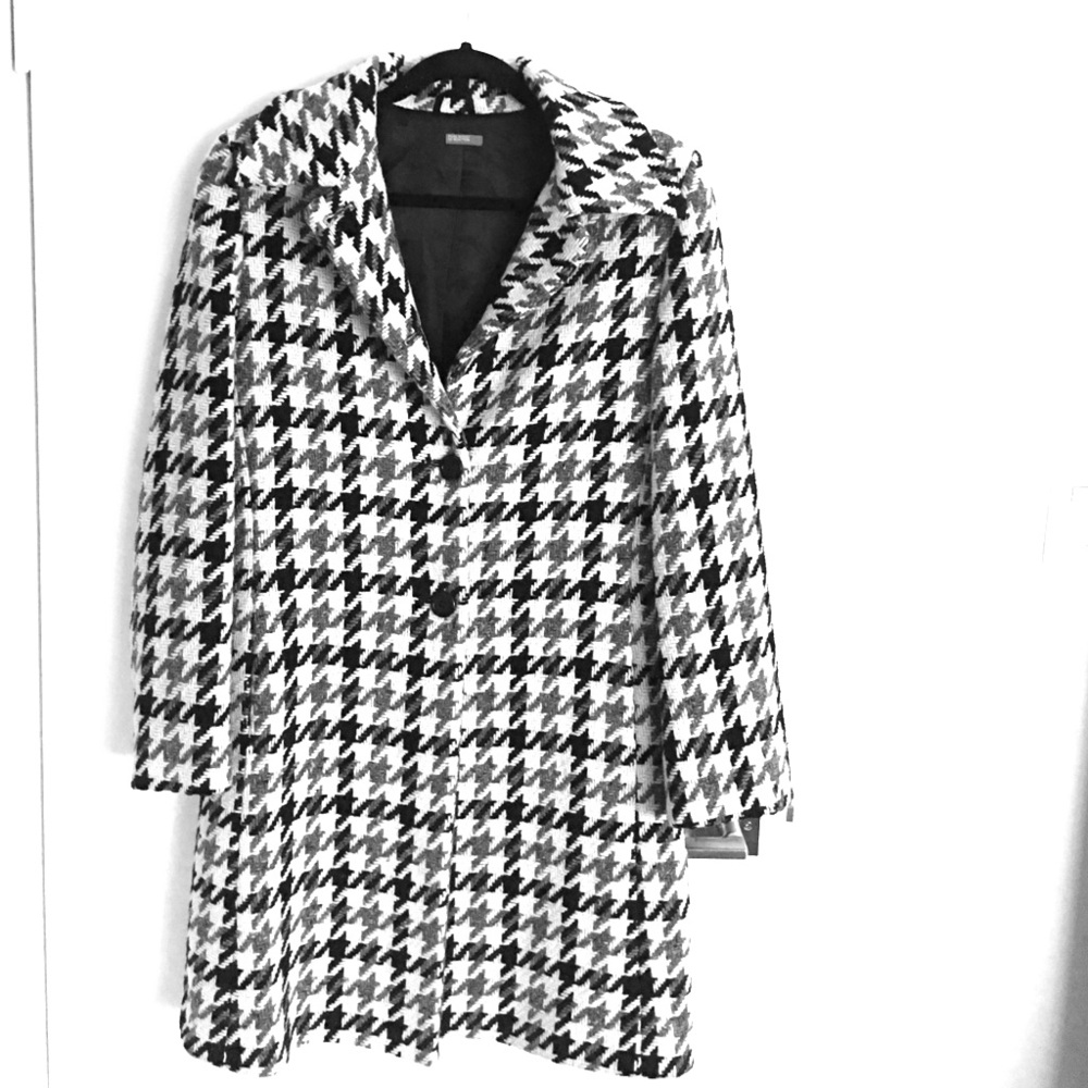 Benetton Gingham winter coat