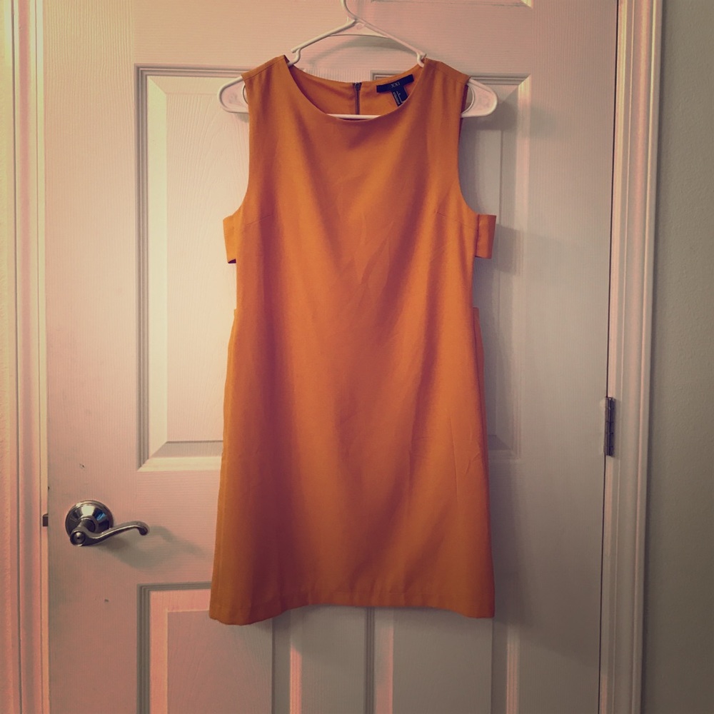 Tank shift dress with side cut outs