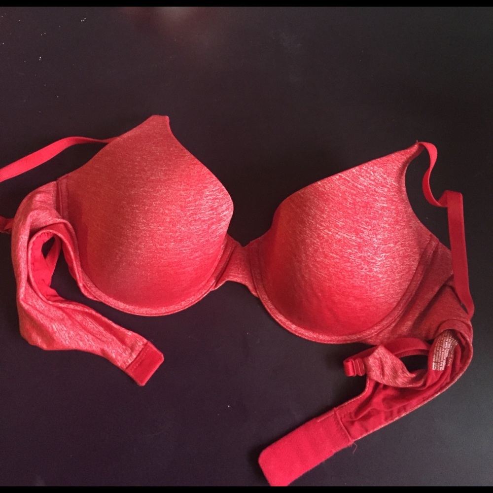 Red Victoria's Secret bra