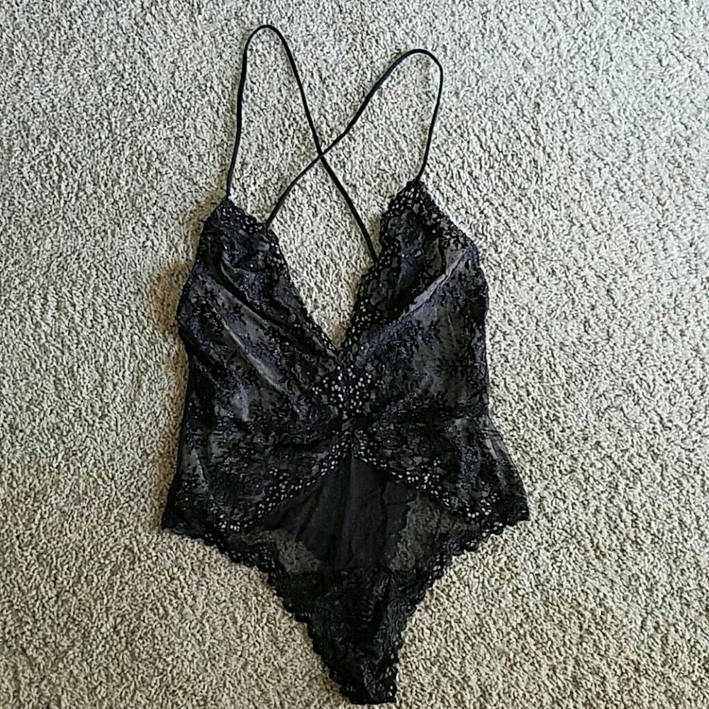Victoria's Secret black bodysuit, size L