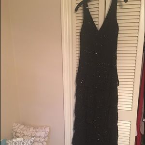 Alice and Olivia beaded gown