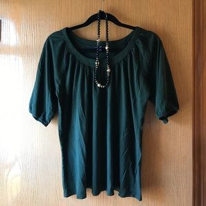 ✨Forest green GAP blouse✨