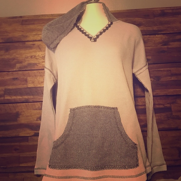 Hem & Thread Tops - 📚 BTS SALE! NWT Hem & Thread Boho hoodie Sz: s/m