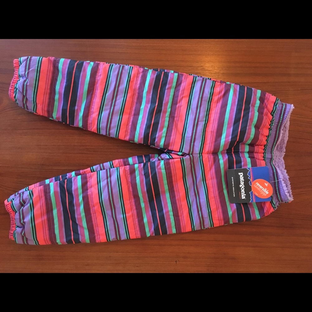 NWT Little Girl's Patagonia Reversible Snow Pants