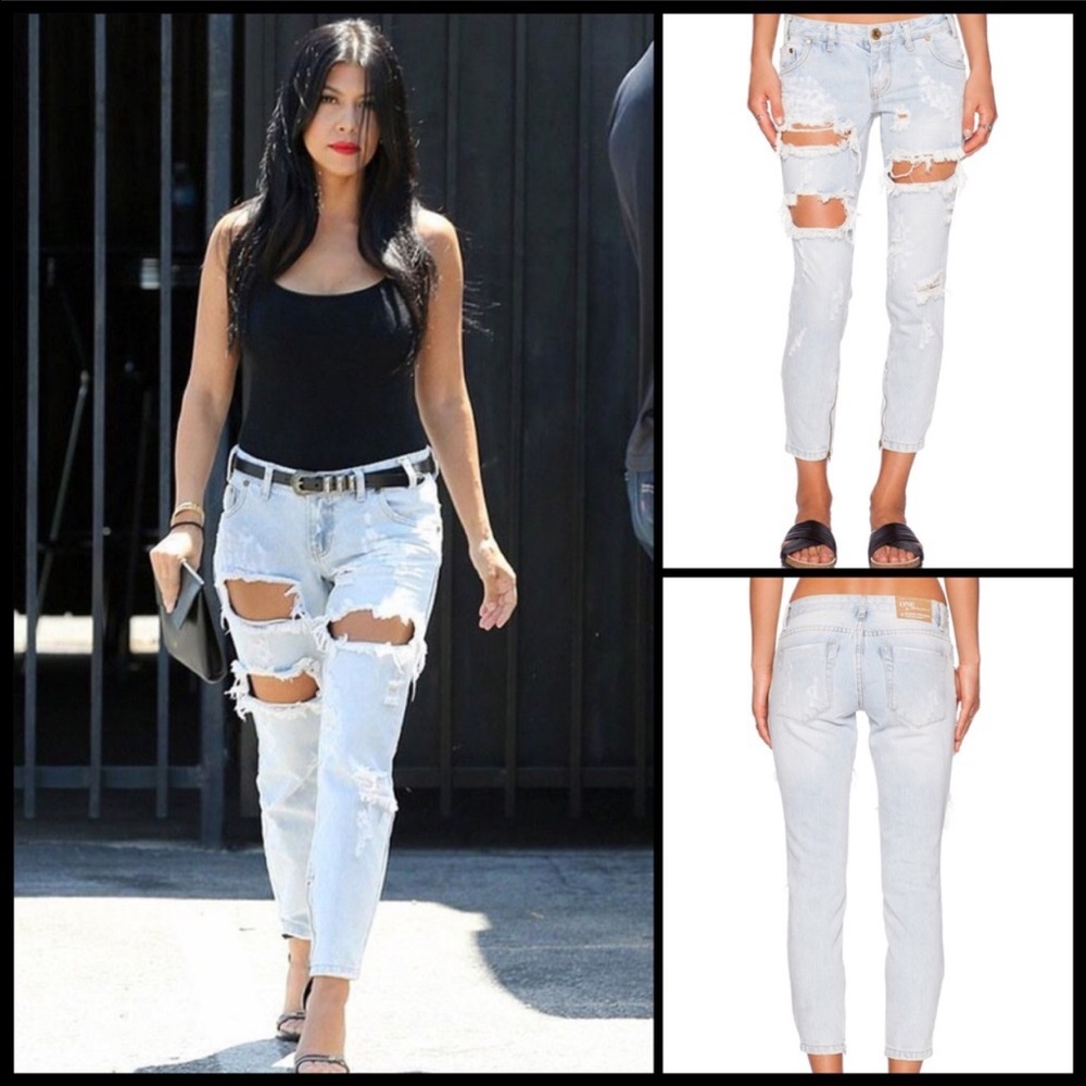 The one teaspoon trashed free bird jeans