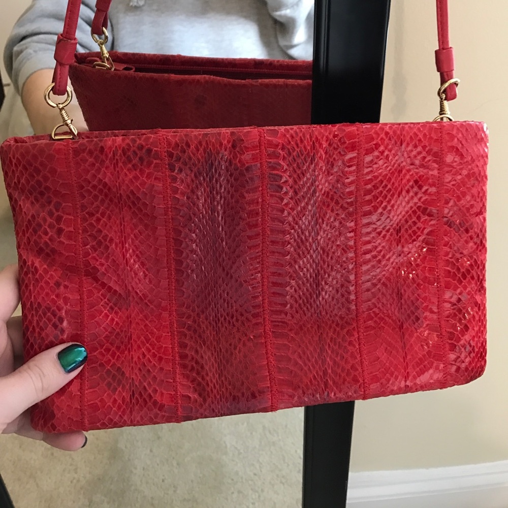 Vintage snakeskin bag
