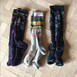 3 pairs of women's SmartWool ski socks sz MD
