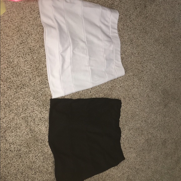 Black and white body con fit skirts - Picture 3 of 5