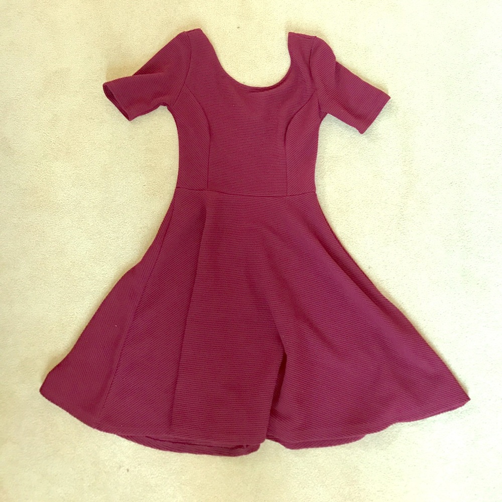 maroon dress