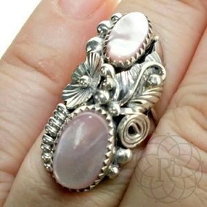 Vintage Navajo Sterling Pink Mother of Pearl
