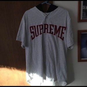 Supreme Hooded Baseball Jersey