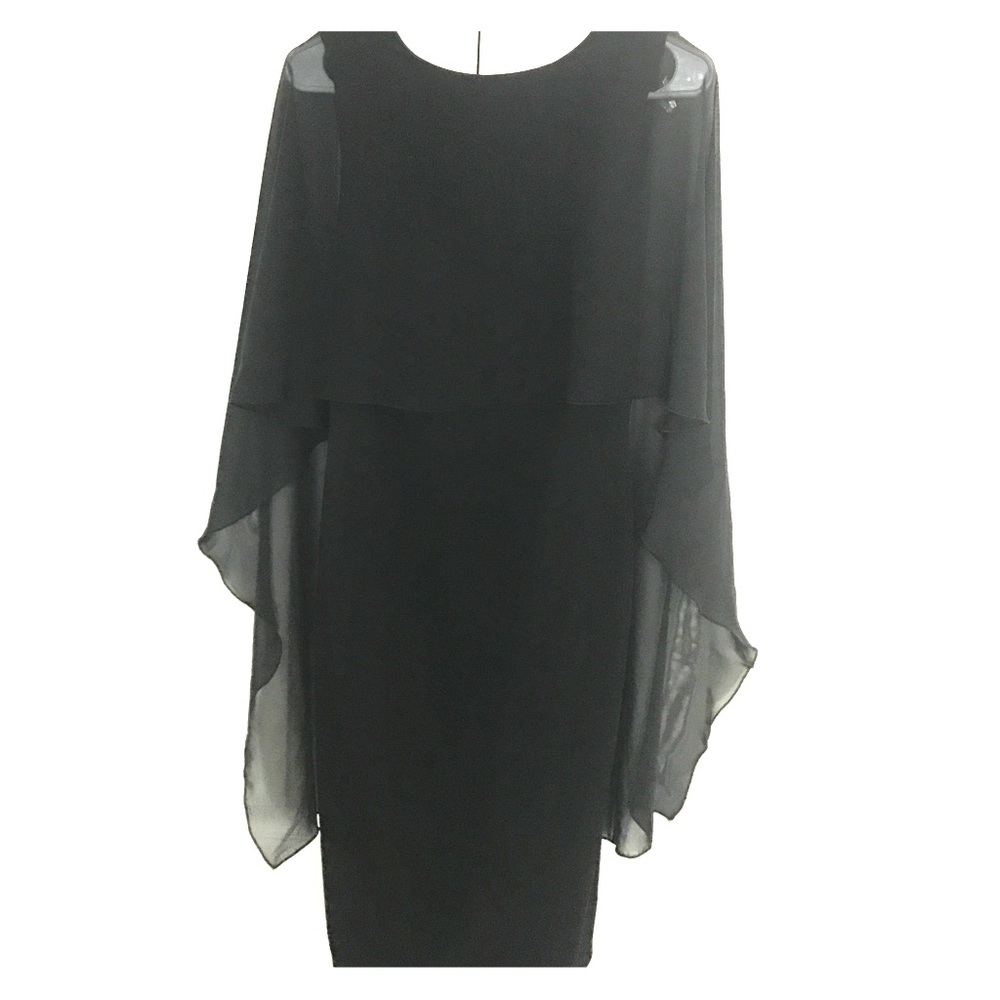 Glamorous flutter cape dress NWOT
