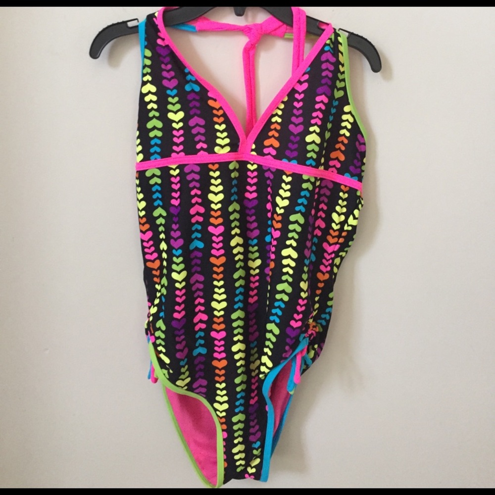 Girls One Piece Swim Costume