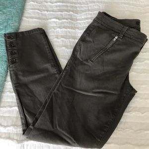 Level 99 cropped Moto trousers