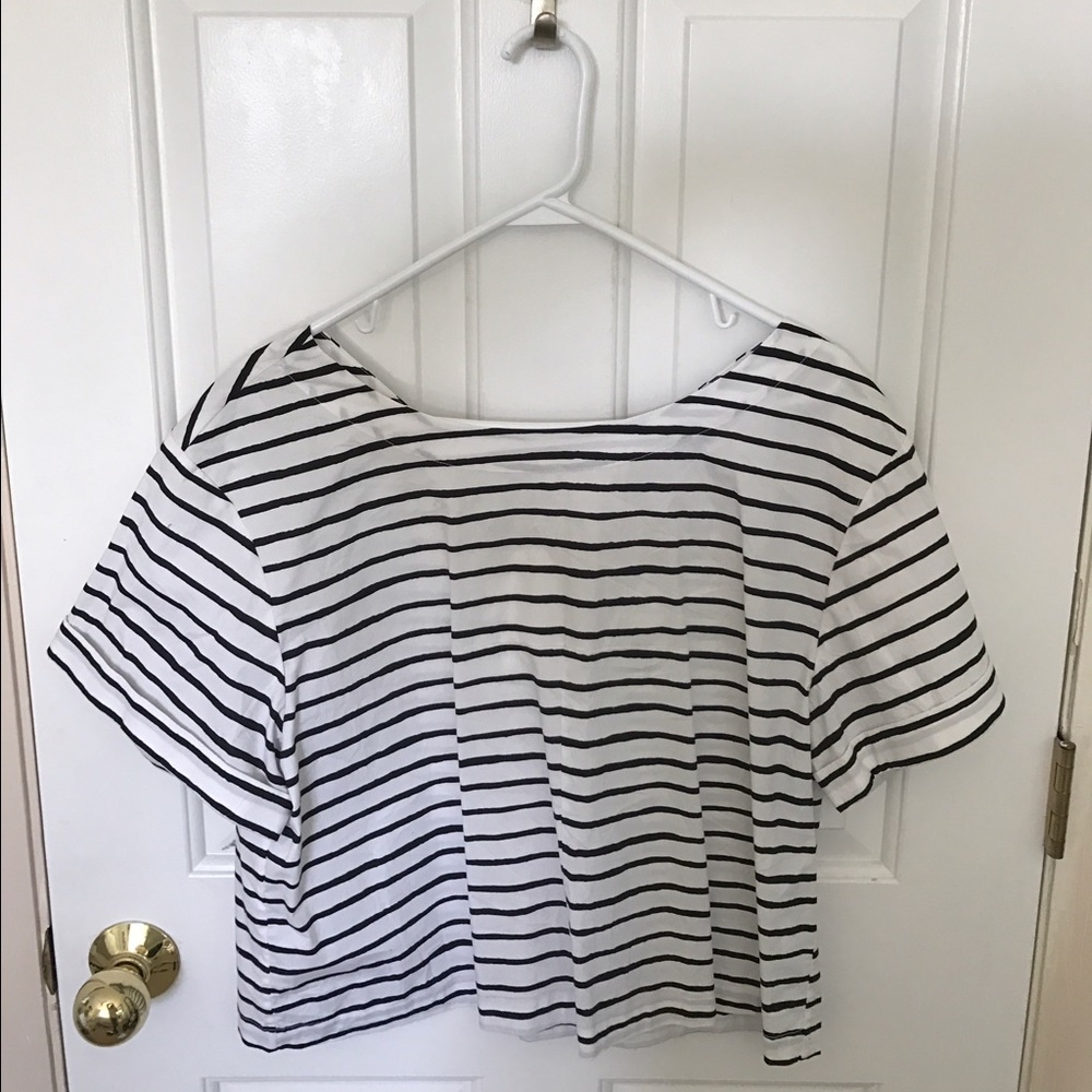 J.Crew short sleeve crop top