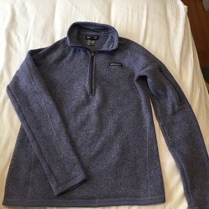 Purple Patagonia Quarter zip