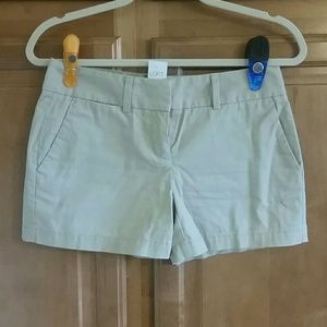 NWT Khaki Tab Shorts by LOFT