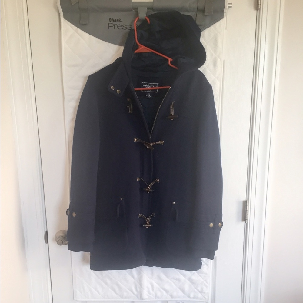 Navy American Eagle Winter Coat Sz M