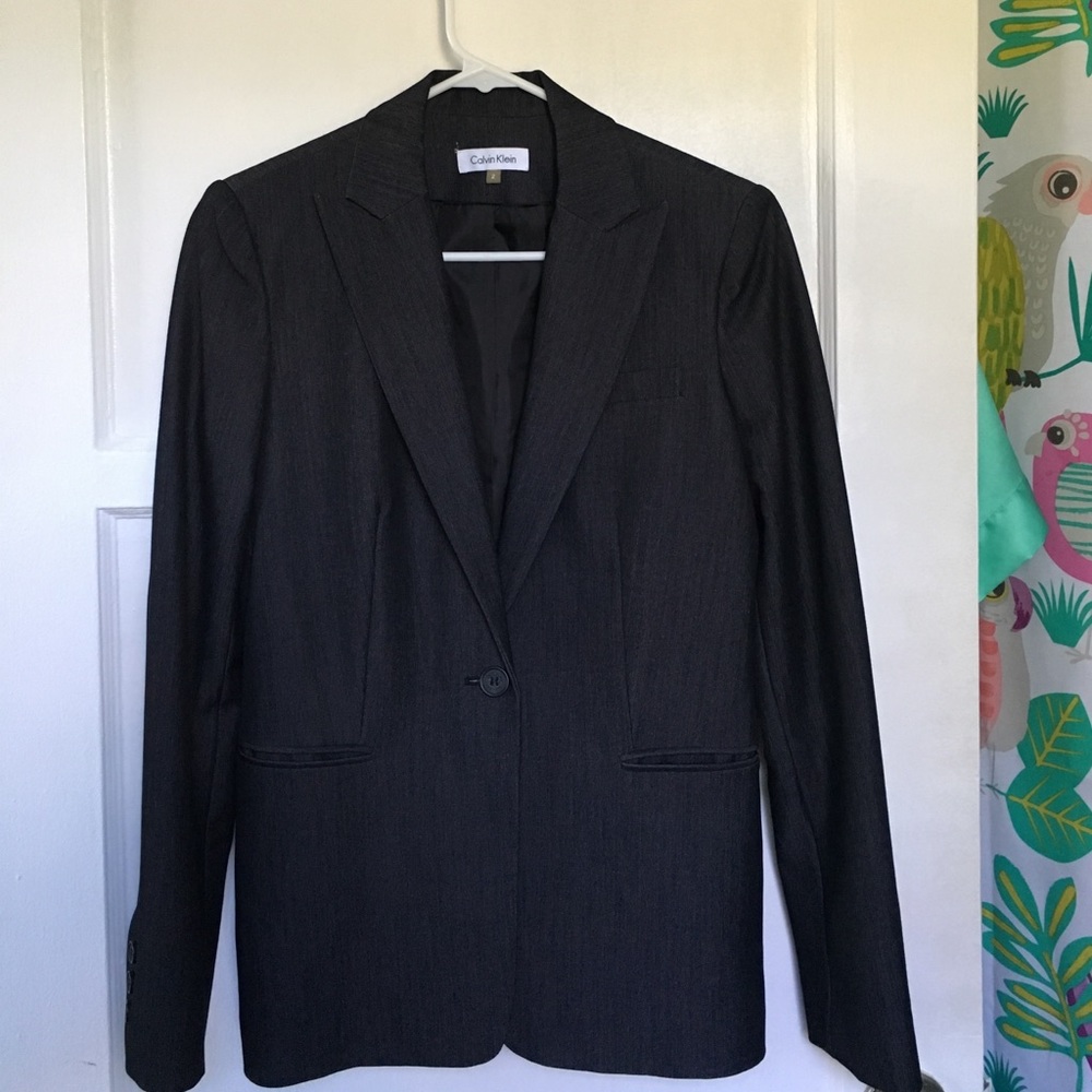 Goodwill May 2026 - 
Calvin Klein size 2 Blazer dark gray