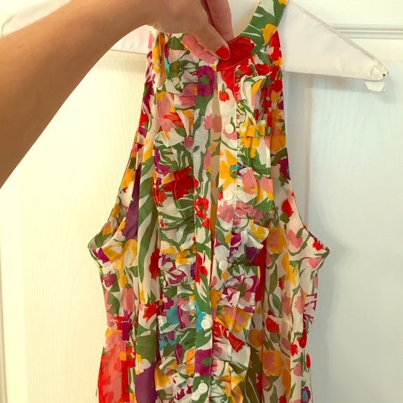 High neck tank/sheer blouse - Picture 2 of 2