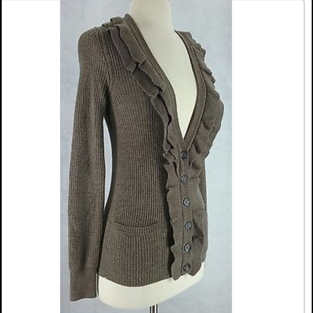 Banana Republic ruffle cardigan
