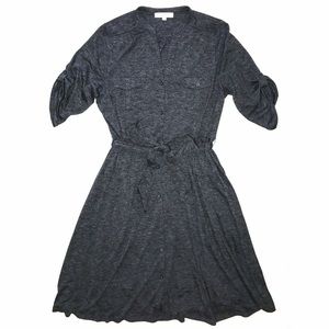 LOFT Ann Taylor Knit Shirtdress Gray - Worn Once