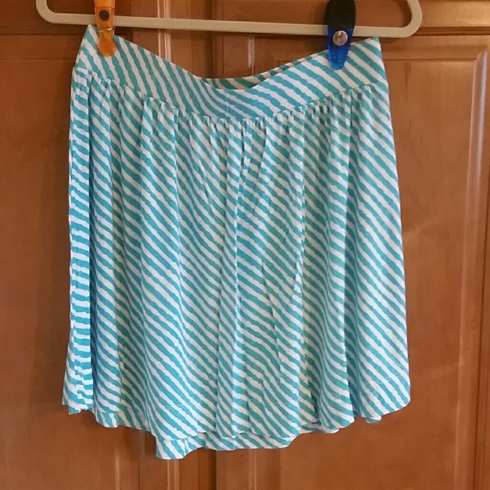 EUC Stripe Skirt by LOFT