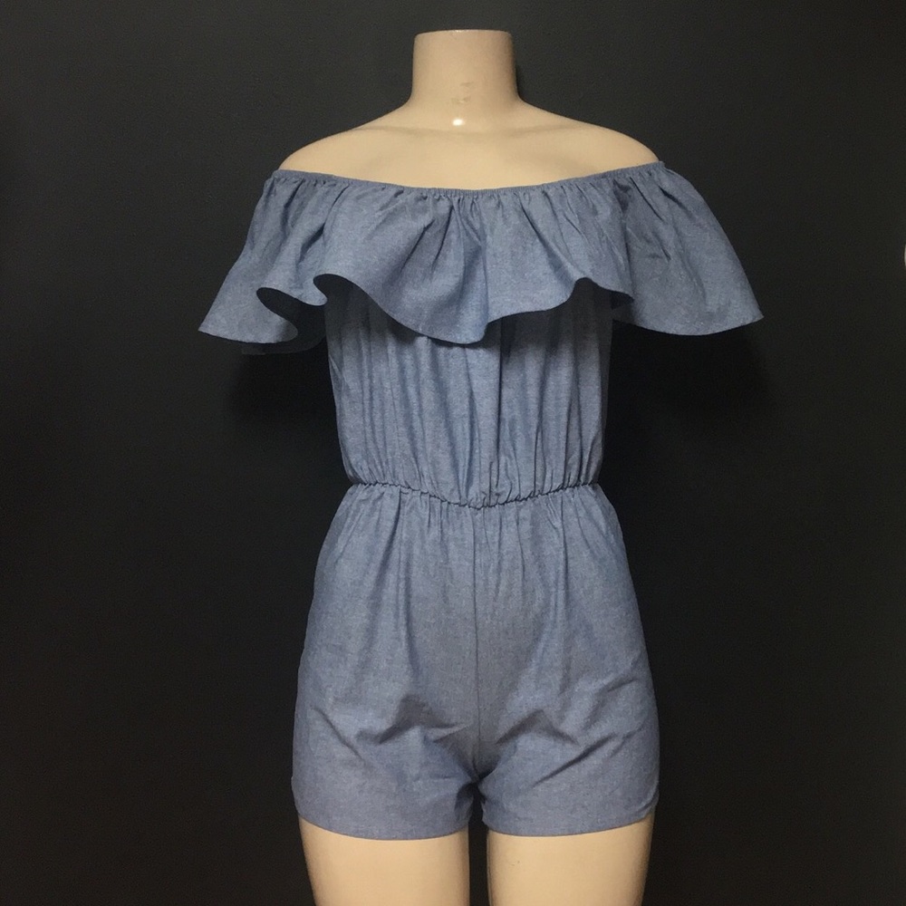 Denim Romper