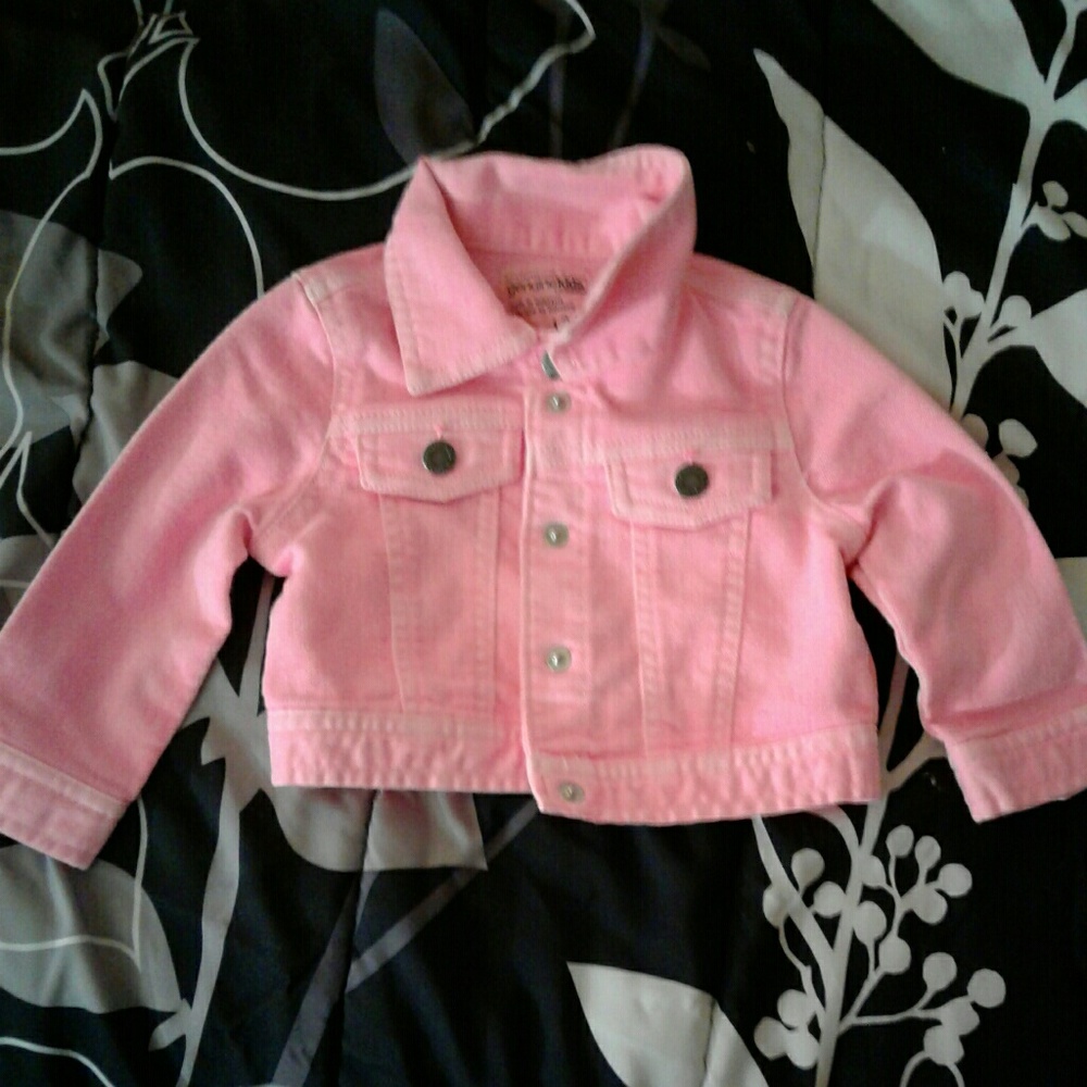 Pink babygirl jean jacket