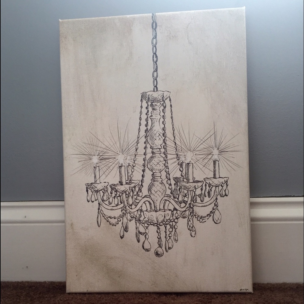 Oliver Gal Chandelier Wall Art