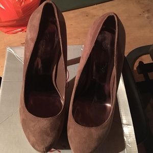 Dark Brown Pumps. Size 6