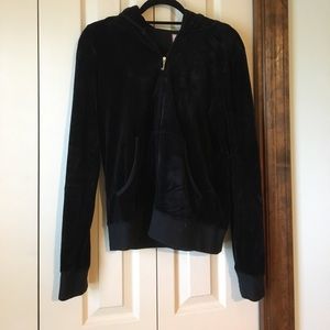Juicy couture Black zip up hoodie