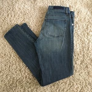 Rock and republic skinny jeans faded striped