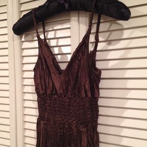 LAST CHANCE! Slinky brown Express dress