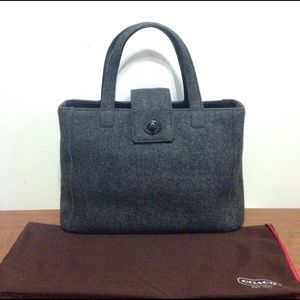 Coach wool handbag