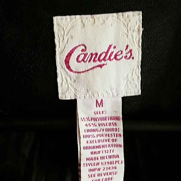 🎉HP🎉CANDIE'S FAUX LEATHER VEST - Picture 5 of 5