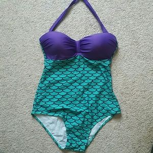 "Ariel" one piece halter swimsuit NWOT