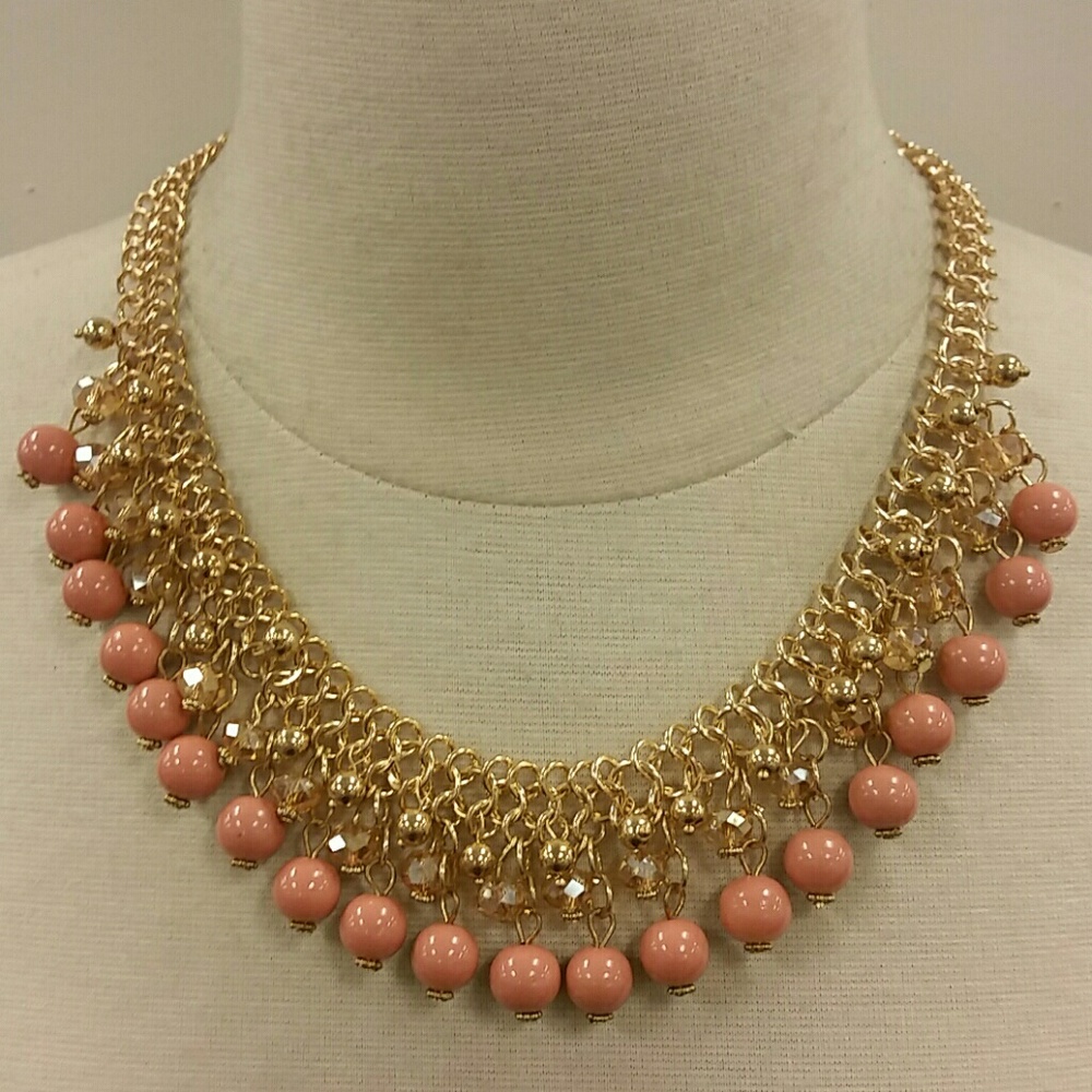 Beaded Statement Necklace - image 1
