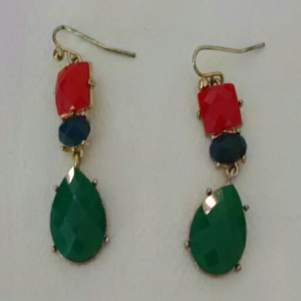 Colorful drop earrings