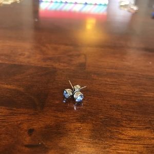 Blue Swarovski crystal earrings