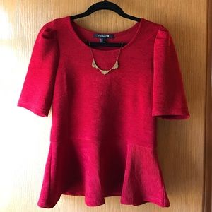 ❣️Peplum F21 top❣️