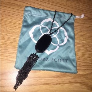 Kendra Scott gunmetal tassel necklace!!