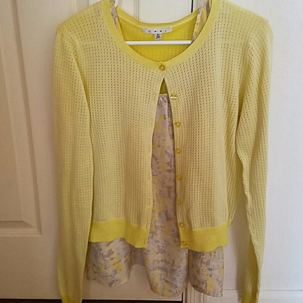 Cabi cardigan and camisole