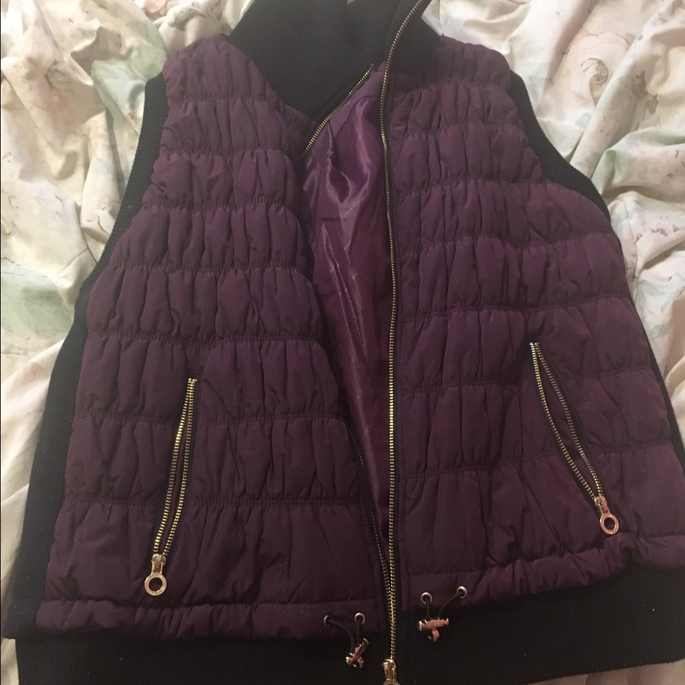 Purple sip up vest