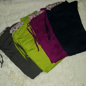 KOI LINDSEY SKINNY STRETCH SCRUB BOTTOMS!!