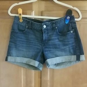 EUC Roll Cuff Jean Shorts by LOFT